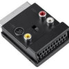 Adaptador SCART Macho -> 3 RCA Femea + Mini DIN + SCART Femea