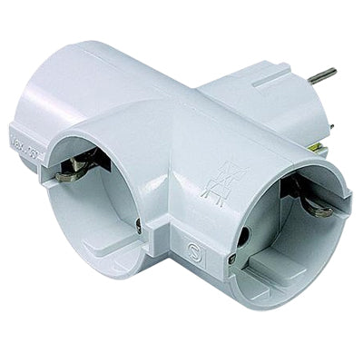 Adaptador Schuko Macho / 3xSchuko Fêmea-Electricidade-Nimo-Music Stage