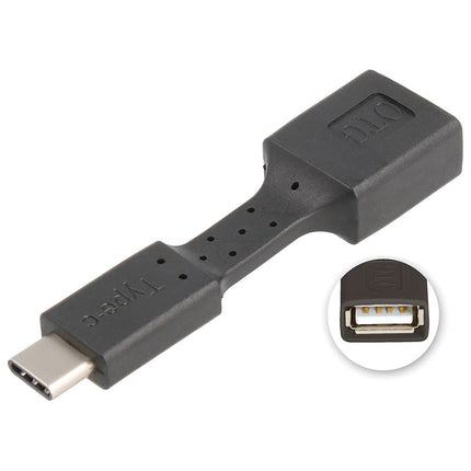 Adaptador USB-C Macho / USB 2.0 "A" Fêmea - Preto-Fichas e cabos-SMI-Music Stage