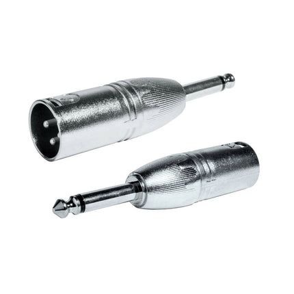 Adaptador XLR Macho / 6,35 Macho Mono-Fichas e cabos-SMI-Music Stage