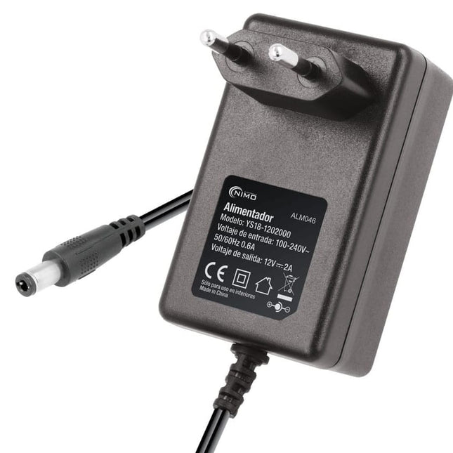 Transformador AC230V/DC12V 2A 12W - Ficha 2,1/2,5-Energia-Nimo-Music Stage
