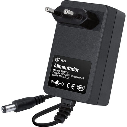 Transformador AC230V/DC15V 2A 30W - Ficha 2,1-Energia-Nimo-Music Stage