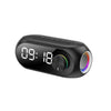 Rádio Relógio Portátil Bluetooth RGB - Preto