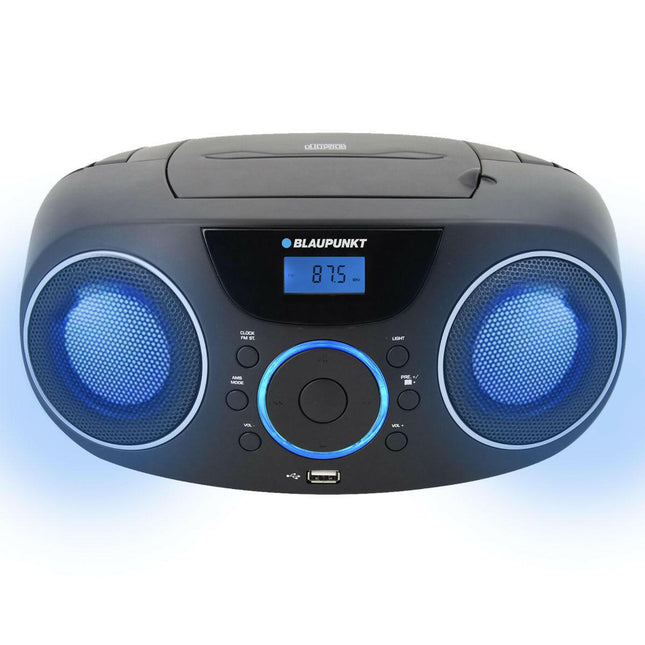 Rádio Portátil Bluetooth 12W Boombox - Preto-Colunas Portáteis-Blaupunkt-Music Stage