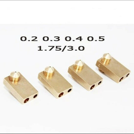 Bico Cobre Ultimaker 2 UM2 + Bloco 0.2mm p/ Filamento 1,75mm-Robotica e prototipagem-SMI-Music Stage