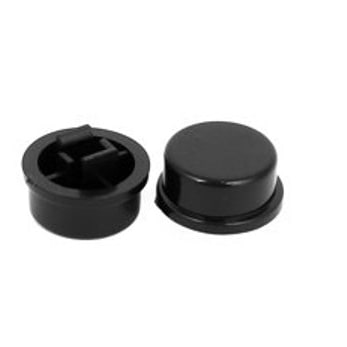 Botão p/ Pulsador - 12x12x7,3mm - Preto-Componentes eletronicos-SMI-Music Stage
