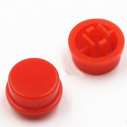 Botão p/ Pulsador - 12x12x7,3mm - Vermelho-Componentes eletronicos-SMI-Music Stage