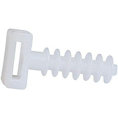 Bucha Nylon Ø8mm p/ Abraçadeira - Branca-Apoio tacnicobricol-SMI-Music Stage