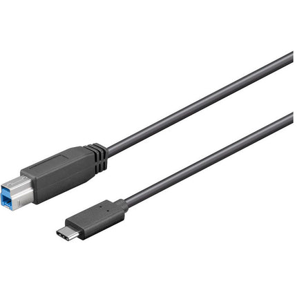 Cabo USB-C Macho / USB 3.0 "B" Macho 1mt-Fichas e cabos-MP-Music Stage