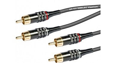 Cabo 2x RCA Macho / 2x RCA Macho 1,5mt-Cabos-Emelec-Music Stage