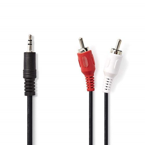 Cabo 3,5 Macho ST / 2xRCA Macho 1,2mt-Cabos-SMI-Music Stage