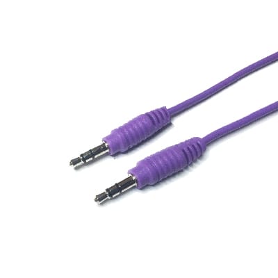 Cabo 3,5 Macho ST / 3,5 Macho ST 0,75mt - Redondo Purpura-Cabos-EDC-Music Stage