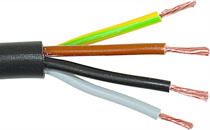 Cabo Flexível FVV 4x2,5 Preto Redondo (H05VV-F) Metro-Electricidade-SMI-Music Stage