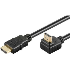 Cabo HDMI Macho 90º - Macho (3 mts)-Cabo HDMI-Goobay-Music Stage