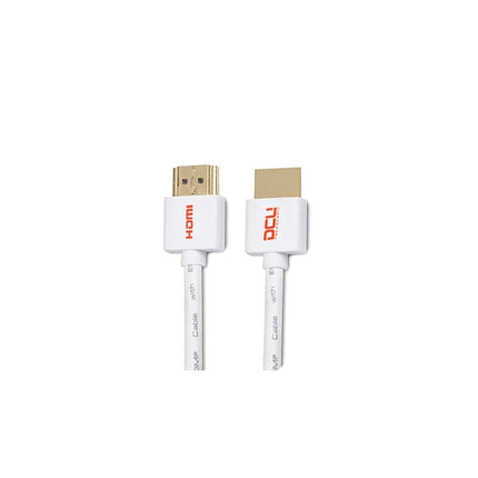 Cabo HDMI Macho / Macho 1,5mt SLIM - Branco-Cabos-DCU-Music Stage
