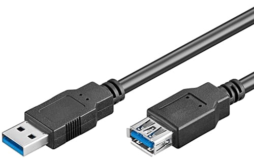 Cabo USB 3.0 "A" Macho / USB 3.0 "A" Fêmea 3mt-Fichas e cabos-MP-Music Stage