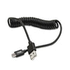 Cabo USB "A" Macho / Micro USB "B" Macho 1,5mt Preto Espiral