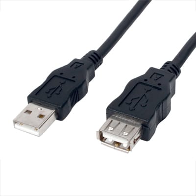 Cabo USB "A" Macho / USB "A" Fêmea 5mt - Preto-Fichas e cabos-Equip-Music Stage