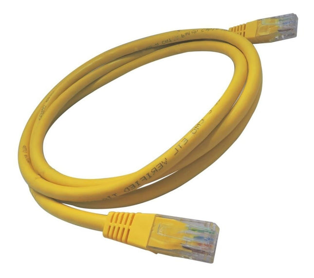 Cabo UTP CAT6 0,50mt - Amarelo-Fichas e cabos-SMI-Music Stage