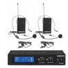 Central 2 Microfones Cabeça/Lapela VHF 2 Canais s/ Fios (WM522B)
