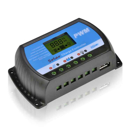 Controlador Carga Painel Solar - 12-24V - 10A - PWM-Energia-SMI-Music Stage