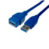 Cabo USB 3.0 "A" Macho / USB 3.0 "A" Fêmea 1,5mt - Azul