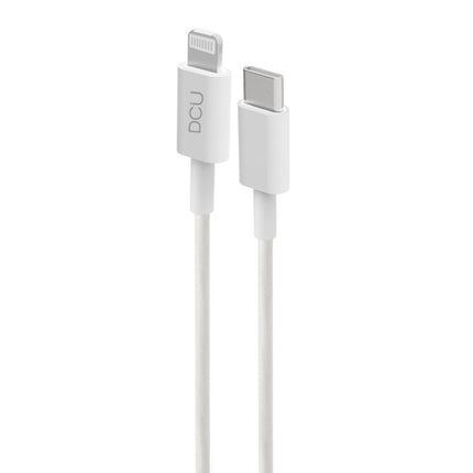 Cabo USB-C Macho / Apple Lightning 1mt - Branco-Fichas e cabos-DCU-Music Stage