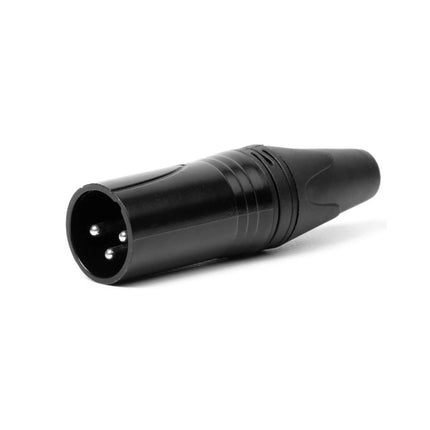 Ficha XLR Macho 3Pin Preto-Fichas e cabos-Emelec-Music Stage