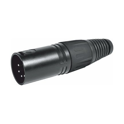 Ficha XLR Macho 5Pin Preto-Fichas e cabos-Emelec-Music Stage