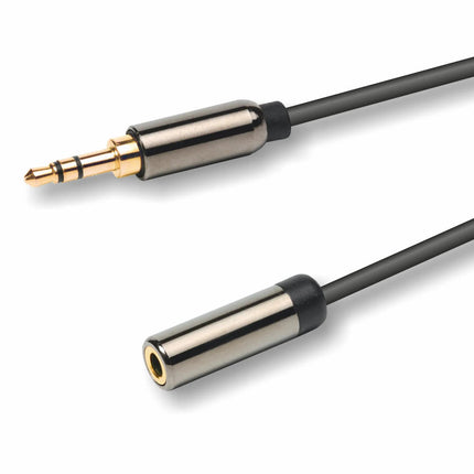 Cabo 3,5 Macho Stereo - 3,5 Femea Stereo - 5 metros-Cabos-Emelec-Music Stage