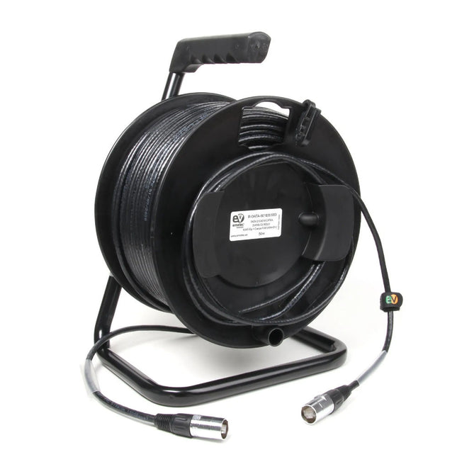 Cabo CAT6A U/FTP RJ45 c/ Enrolador - 100mt-Fichas e cabos-Emelec-Music Stage
