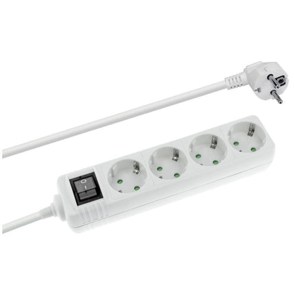 Extensão Eléctrica 4 Vias Shucko 5mt c/ Interruptor-Electricidade-SMI-Music Stage