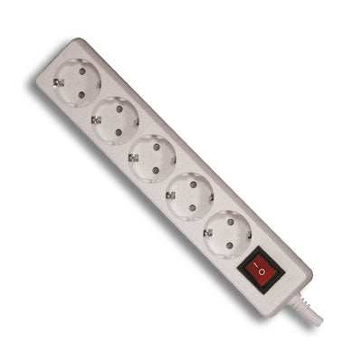 Extensão Eléctrica 5 Vias Shucko 3mt c/ Interruptor-Electricidade-SMI-Music Stage