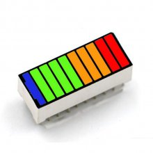 Barra LED 10 Segmentos 4 Cores - Indicador Carga Bateria-Robotica e prototipagem-Funduino-Music Stage