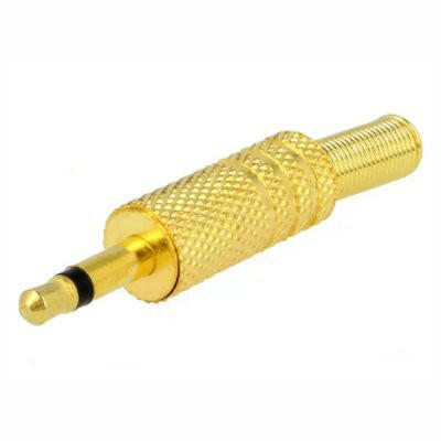 Ficha 3,5 Macho Mono - Dourada-Fichas Jack 3.5-SMI-Music Stage