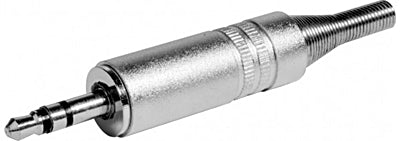 Ficha 3,5 Macho ST Ø3,0mm Metal-Fichas e cabos-Emelec-Music Stage