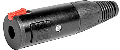 Ficha 6,35 Fêmea ST Metal - Preta-Fichas e cabos-Emelec-Music Stage