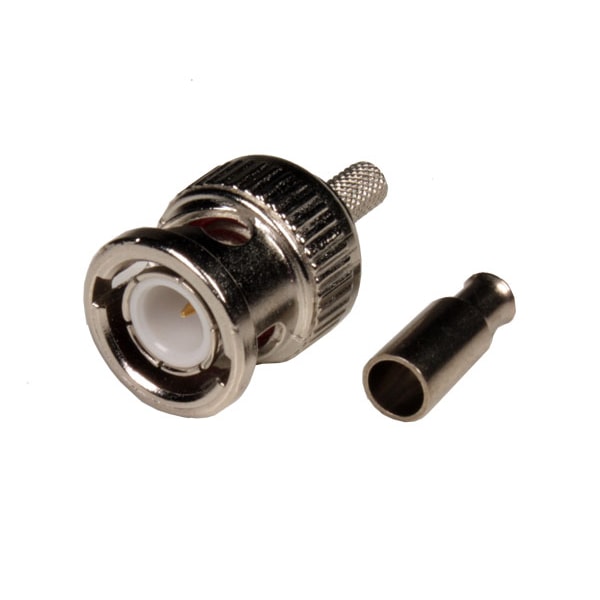 Ficha BNC Macho Cravar RG174-Fichas e cabos-SMI-Music Stage