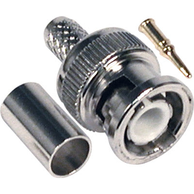 Ficha BNC Macho Cravar RG59-Fichas e cabos-EDC-Music Stage