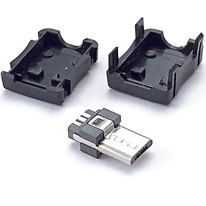 Ficha Micro USB "B" Macho p/ Soldar (OTG)-Fichas e cabos-SMI-Music Stage