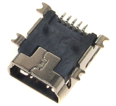Ficha Mini USB "B" Fêmea Chassi-Fichas e cabos-SMI-Music Stage