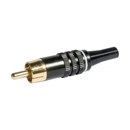 Ficha RCA Macho Ø4,5mm Metal - Branco-Fichas e cabos-Emelec-Music Stage