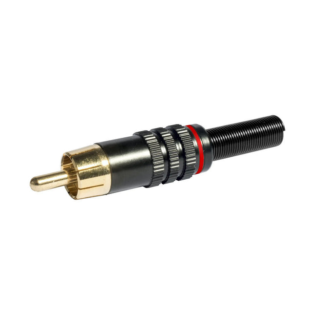 Ficha RCA Macho Ø6mm Metal-Fichas e cabos-Emelec-Music Stage