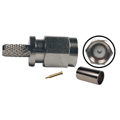 Ficha SMA Macho Cravar RG174-Fichas e cabos-EDC-Music Stage