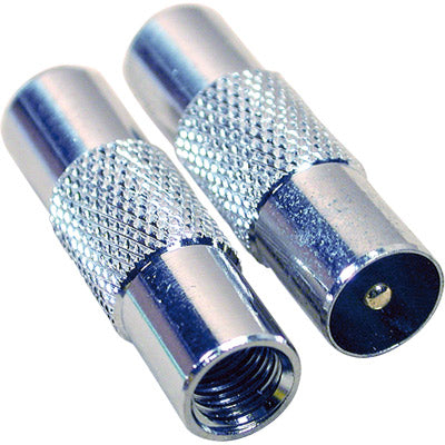 Ficha TV Macho Rosca RG6 - Metal-Fichas e cabos-EDC-Music Stage