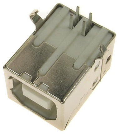 Ficha USB "B" Fêmea Chassi-Fichas e cabos-SMI-Music Stage