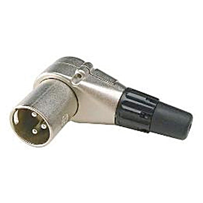 Ficha XLR Macho Curva 90º-Fichas e cabos-SMI-Music Stage