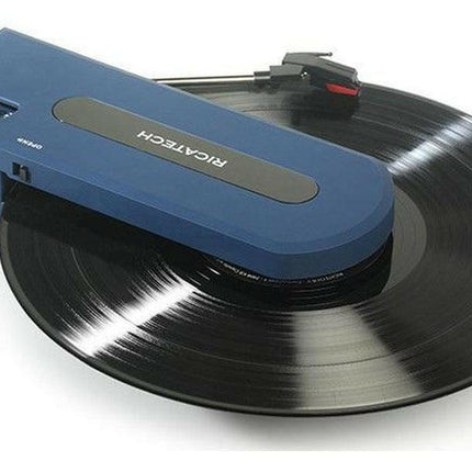 Gira Discos Portátil 33/45 RPM USB 1x 0,5W (Azul)-Leitor de Vinil-Ricatech-Music Stage
