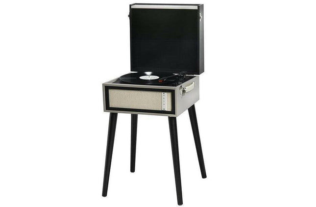 Gira-Discos Retro com Bluetooth USB/MP3 2x 3W-Leitor de Vinil-Denver-Music Stage