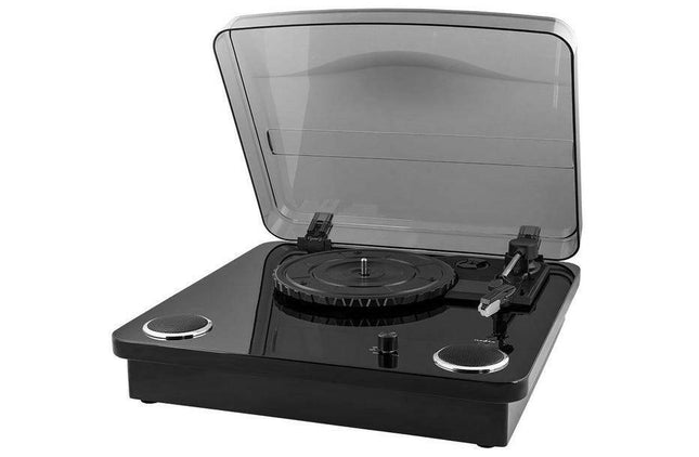 Gira Discos USB Bluetooth 2x Colunas 9W c/ Conversor para MP3-Leitor de Vinil-NEDIS-Music Stage